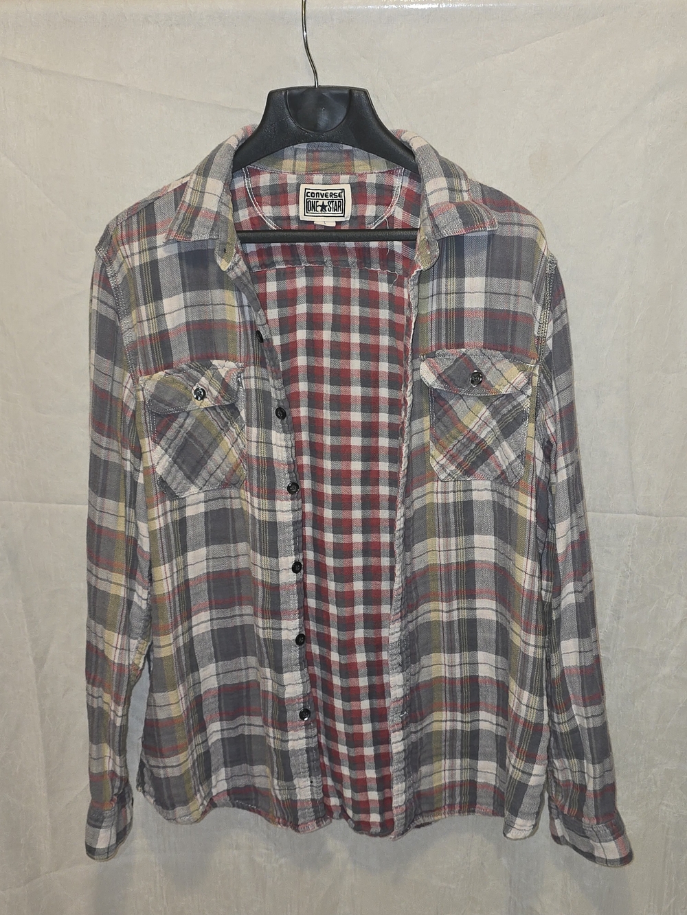 Converse Plaid Flannel Button-Down Shirt